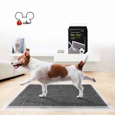 Popular factory design 23x24in irregular absorbency dog urine sheet house potty dog training pee mats